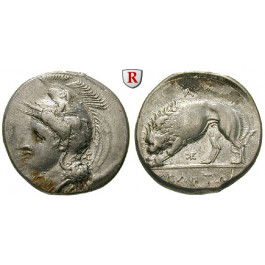 Italien-Lukanien, Velia, Didrachme 334-300 v.Chr., ss/ss-vz