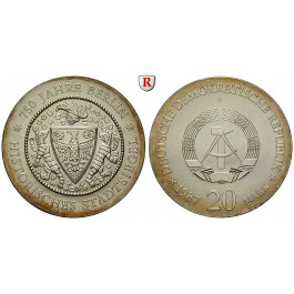 DDR, 20 Mark 1987, Stadtsiegel Berlin, f.vz, J. 1617