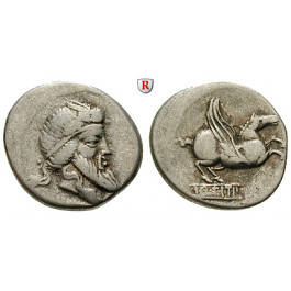 Römische Republik, Q. Titius, Denar 90 v.Chr., ss