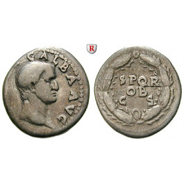 Römische Kaiserzeit, Galba, Denar Juli 68 - Jan. 69, f.ss