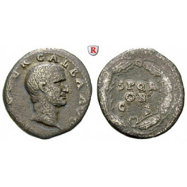 Römische Kaiserzeit, Galba, Denar Juli 68 - Jan. 69, s-ss