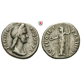 Römische Kaiserzeit, Sabina, Frau des Hadrianus, Denar 134-136, ss