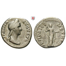 Römische Kaiserzeit, Sabina, Frau des Hadrianus, Denar 136-138, ss