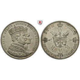 Brandenburg-Preussen, Königreich Preussen, Wilhelm I., Krönungstaler 1861, f.vz