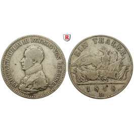 Brandenburg-Preussen, Königreich Preussen, Friedrich Wilhelm III., Taler 1818, ss