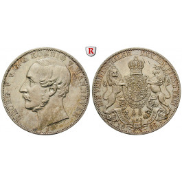 Braunschweig, Königreich Hannover, Georg V., Vereinstaler 1866, ss-vz