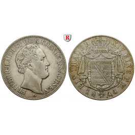 Sachsen, Königreich Sachsen, Friedrich August II., Taler 1844, ss