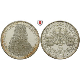 Bundesrepublik Deutschland, 5 DM 1955, Markgraf von Baden, G, PP, J. 390