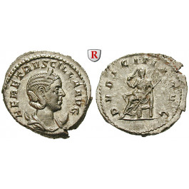 Römische Kaiserzeit, Herennia Etruscilla, Frau des Traianus Decius, Antoninian 249-251, vz-st