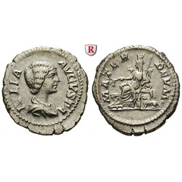 Römische Kaiserzeit, Julia Domna, Frau des Septimius Severus, Denar 198, ss-vz