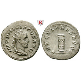 Römische Kaiserzeit, Philippus I., Antoninian 248, ss-vz