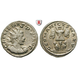 Römische Kaiserzeit, Gallienus, Antoninian 257-258, ss+