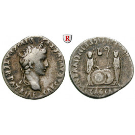 Römische Kaiserzeit, Augustus, Denar 2 v.-4 n.Chr., ss