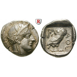 Attika, Athen, Tetradrachme 2. Hälfte 5.Jh. v.Chr., vz/vz+