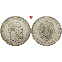 Deutsches Kaiserreich, Preussen, Friedrich III., 5 Mark 1888, A, f.vz, J. 99