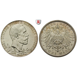 Deutsches Kaiserreich, Schwarzburg-Sondershausen, Karl Günther, 2 Mark 1905, ss-vz/vz, J. 169a