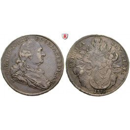Bayern, Herzogtum, Karl Theodor, Madonnentaler 1778, ss-vz