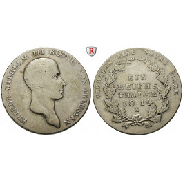 Brandenburg-Preussen, Königreich Preussen, Friedrich Wilhelm III., Reichstaler 1814, ss