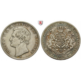 Sachsen, Königreich Sachsen, Johann, Vereinstaler 1869, ss