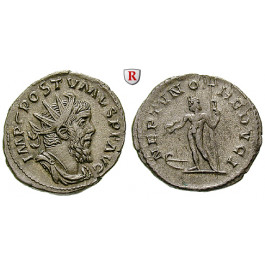 Römische Kaiserzeit, Postumus, Antoninian 262, ss-vz