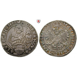 Lübeck, Stadt, Reichstaler 1568, ss+