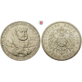 Deutsches Kaiserreich, Sachsen-Weimar-Eisenach, Wilhelm Ernst, 5 Mark 1908, Universität Jena, st, J. 161