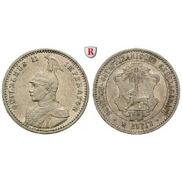 Nebengebiete, Deutsch-Ostafrika, 1/4 Rupie 1891, ss-vz, J. 711