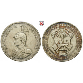 Nebengebiete, Deutsch-Ostafrika, 1 Rupie 1898, ss+, J. 713