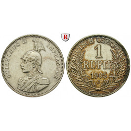 Nebengebiete, Deutsch-Ostafrika, 1 Rupie 1905, J, ss, J. 722