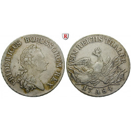 Brandenburg-Preussen, Königreich Preussen, Friedrich II., Reichstaler 1784, ss