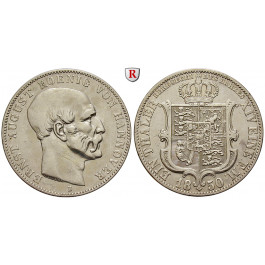 Braunschweig, Königreich Hannover, Ernst August, Ausbeutetaler 1850, ss-vz