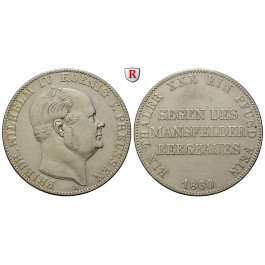 Brandenburg-Preussen, Königreich Preussen, Friedrich Wilhelm IV., Ausbeutetaler 1860, ss
