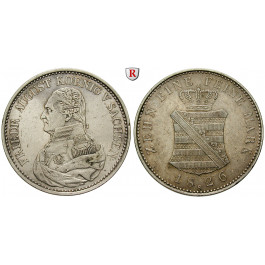 Sachsen, Königreich Sachsen, Friedrich August I., Konventionstaler 1826, ss+