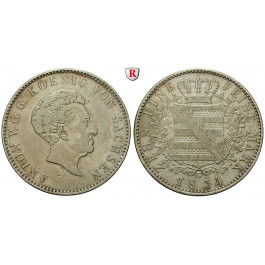 Sachsen, Königreich Sachsen, Anton, Konventionstaler 1834, ss