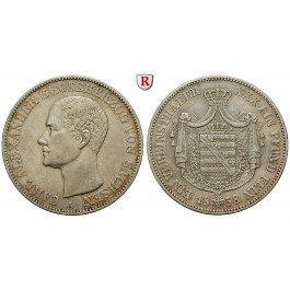 Sachsen, Sachsen-Weimar-Eisenach, Carl Alexander, Vereinstaler 1858, ss+