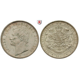 Sachsen, Königreich Sachsen, Johann, Vereinstaler 1869, ss-vz/vz