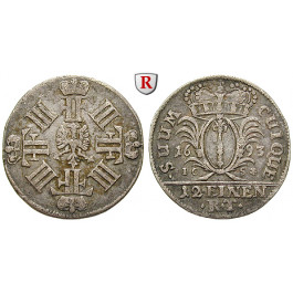 Brandenburg-Preussen, Kurfürstentum Brandenburg, Friedrich III., 1/12 Taler 1693, ss