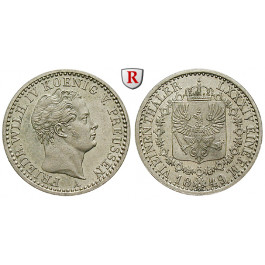 Brandenburg-Preussen, Königreich Preussen, Friedrich Wilhelm IV., 1/6 Taler 1849, vz