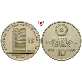 DDR, 10 Mark 1989, 40 Jahre RGW, PP, J. 1625