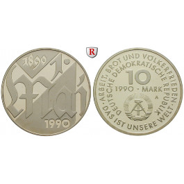 DDR, 10 Mark 1990, 1. Mai, PP, J. 1637