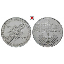 Bundesrepublik Deutschland, 5 DM 1952, Germanisches Museum, D, vz, J. 388
