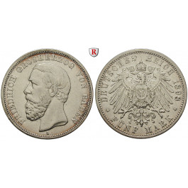 Deutsches Kaiserreich, Baden, Friedrich I., 5 Mark 1898, G, ss, J. 29