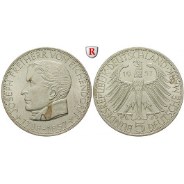 Bundesrepublik Deutschland, 5 DM 1957, Eichendorff, J, vz, J. 391