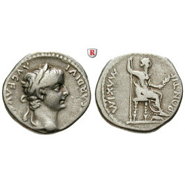 Römische Kaiserzeit, Tiberius, Denar 14-37, ss