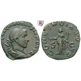 Römische Kaiserzeit, Volusianus, Sesterz 251-253, ss-vz