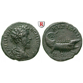Römische Provinzialprägungen, Mysien, Kyzikos, Commodus, Bronze ca. 184-190, ss-vz