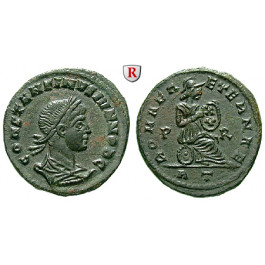 Römische Kaiserzeit, Constantinus II., Follis 318-319, vz+