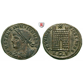 Römische Kaiserzeit, Constantinus II., Caesar, Follis 326, vz
