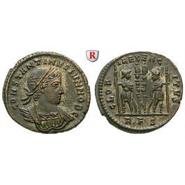 Römische Kaiserzeit, Constantinus II., Caesar, Follis 330, vz+