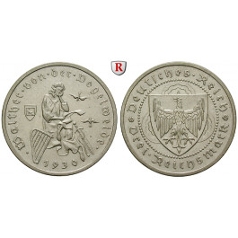 Weimarer Republik, 3 Reichsmark 1930, Vogelweide, A, ss-vz, J. 344